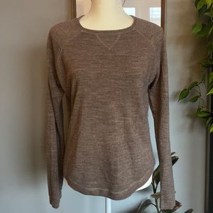 Heather Brown Crewneck Sweater - Small